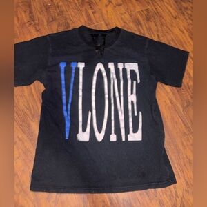 VLONE men’s Tee with Blue and White Logo